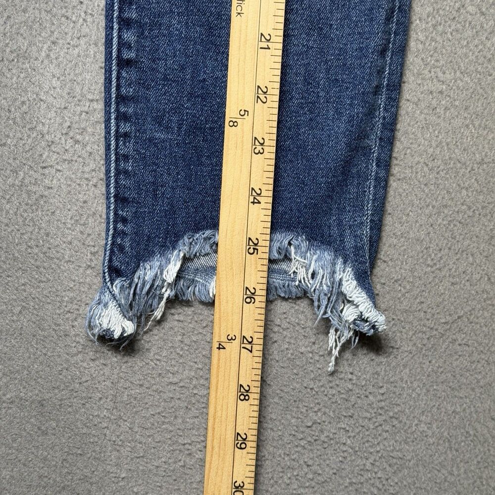Abercrombie & Fitch Womens 6/28 Simone High Rise Ankle Distressed Blue Jeans - Picture 8 of 10